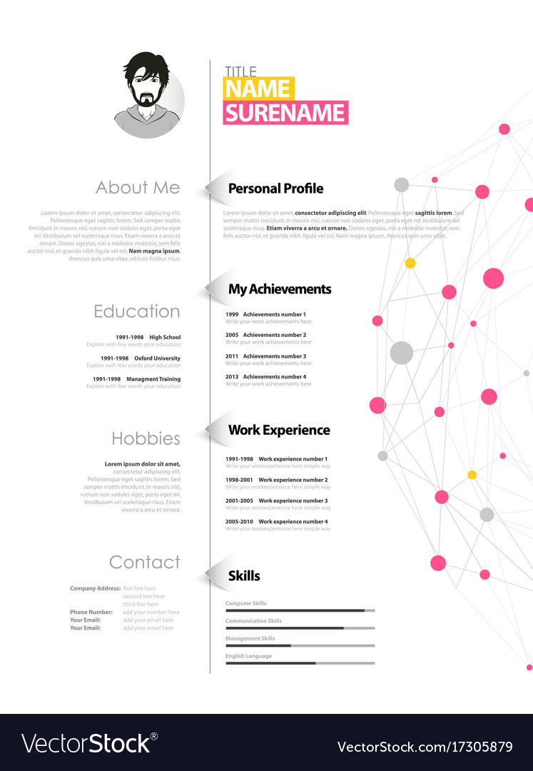 Detail Simple Cv Template Nomer 29