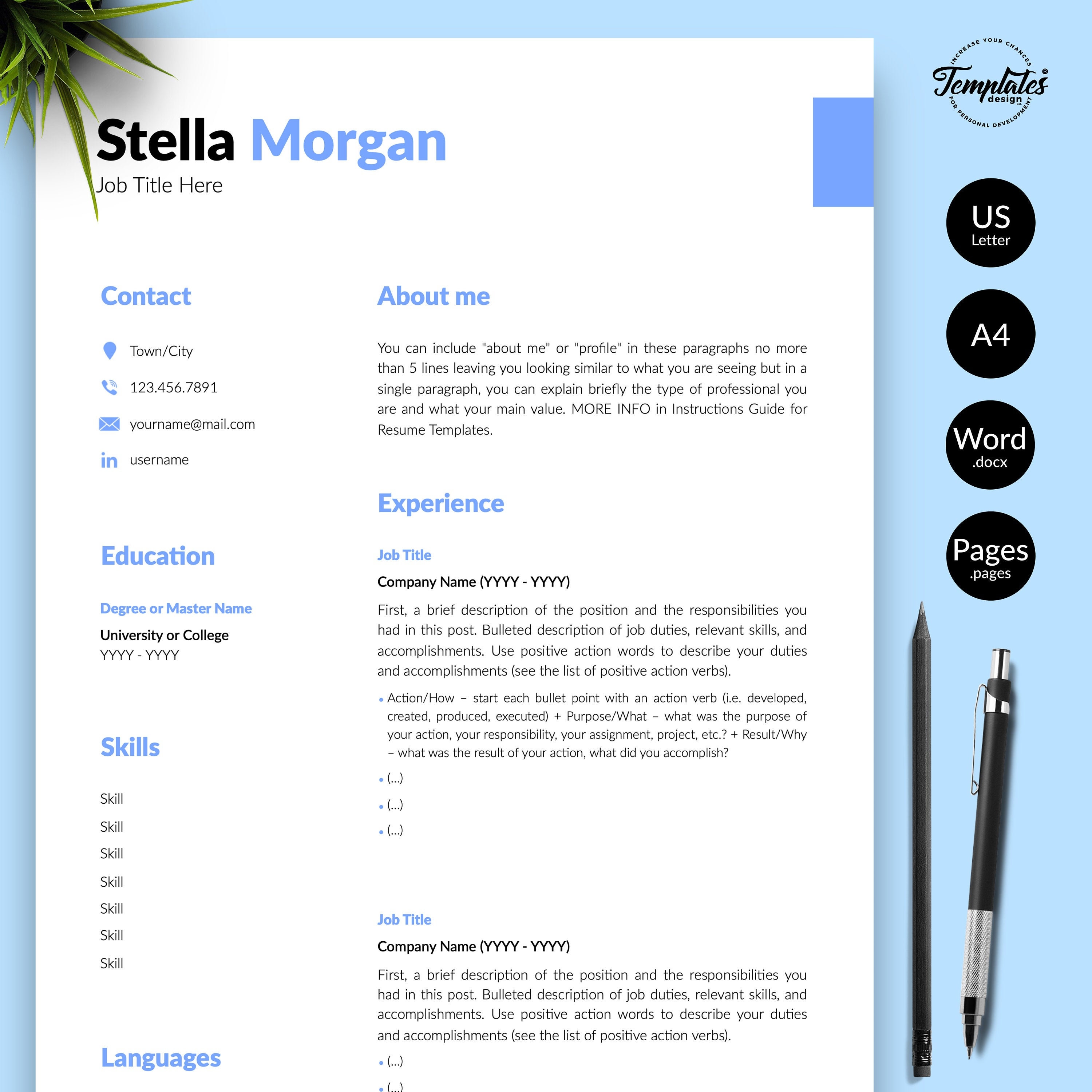 Detail Simple Cv Template Nomer 35