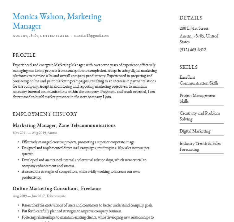 Detail Simple Cv Template Nomer 50