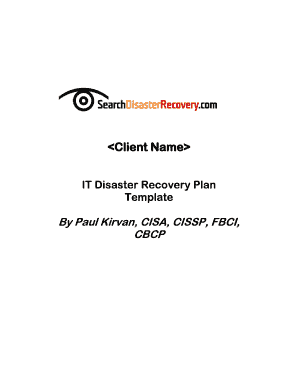 Detail Simple Disaster Recovery Plan Template Nomer 35