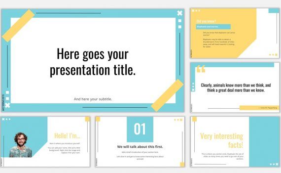 Detail Simple Free Ppt Template Nomer 10