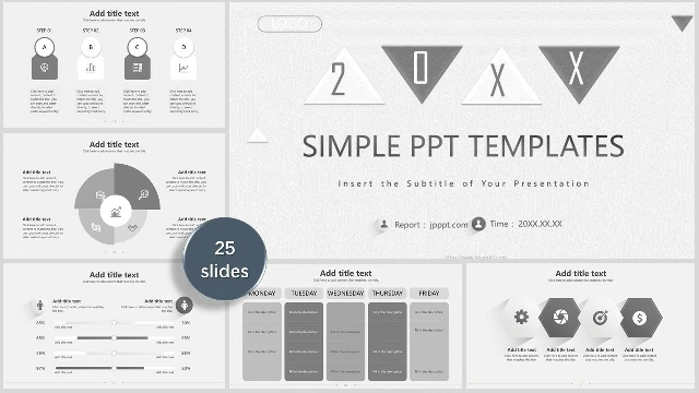 Detail Simple Free Ppt Template Nomer 33