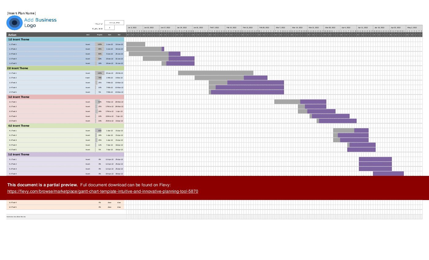 Detail Simple Gantt Chart Excel Template Nomer 40