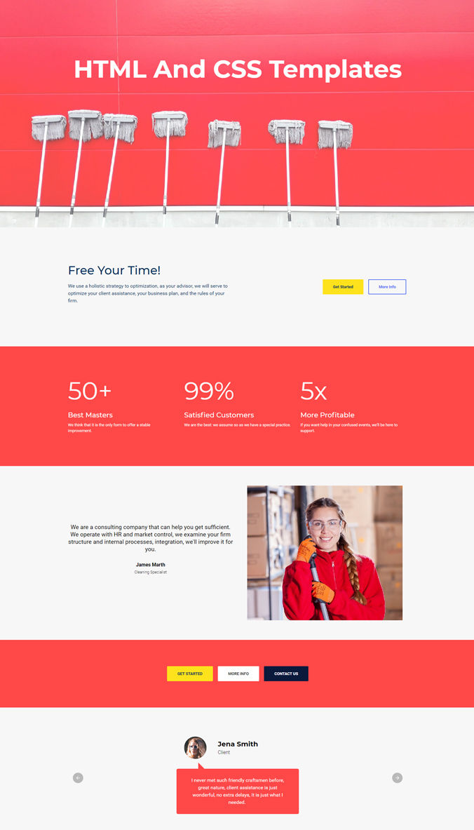 Detail Simple Html Homepage Template Nomer 10