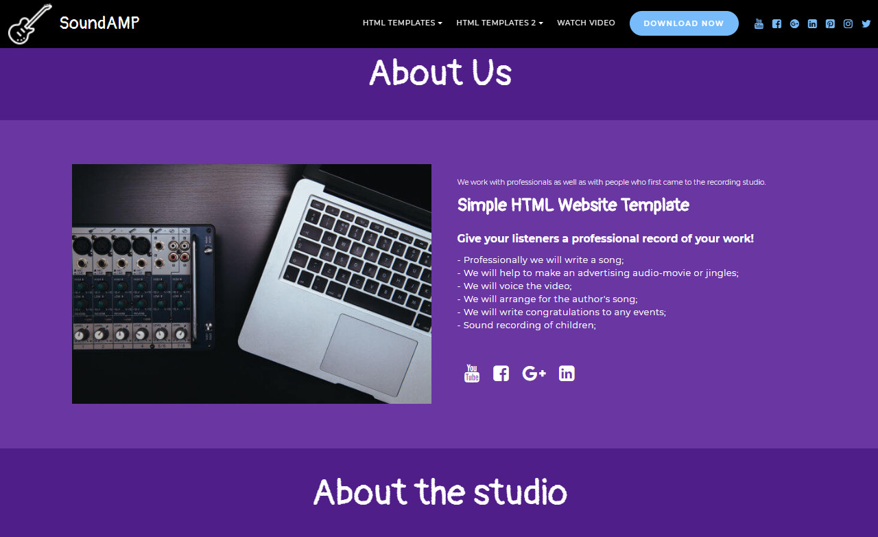 Detail Simple Html Homepage Template Nomer 14