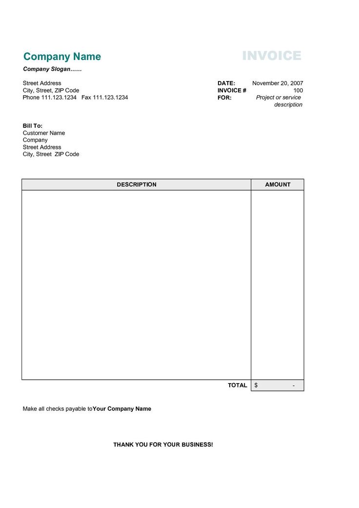 Detail Simple Invoice Template Nomer 20