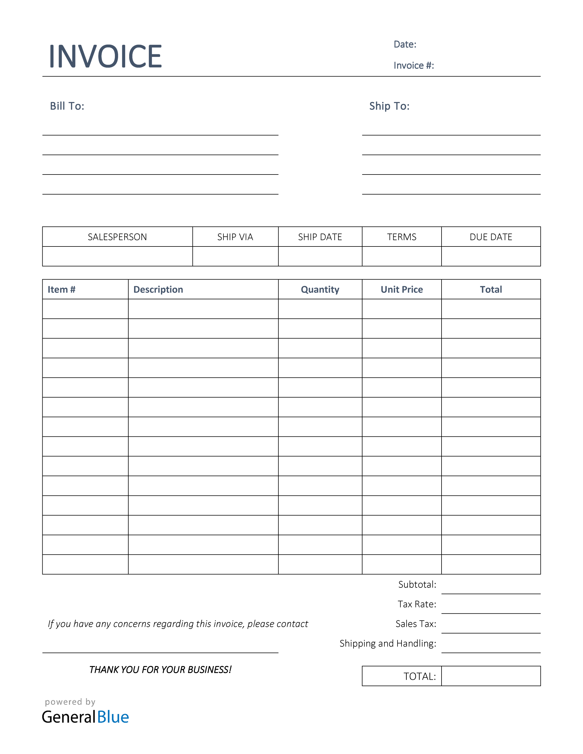 Detail Simple Invoice Template Nomer 37