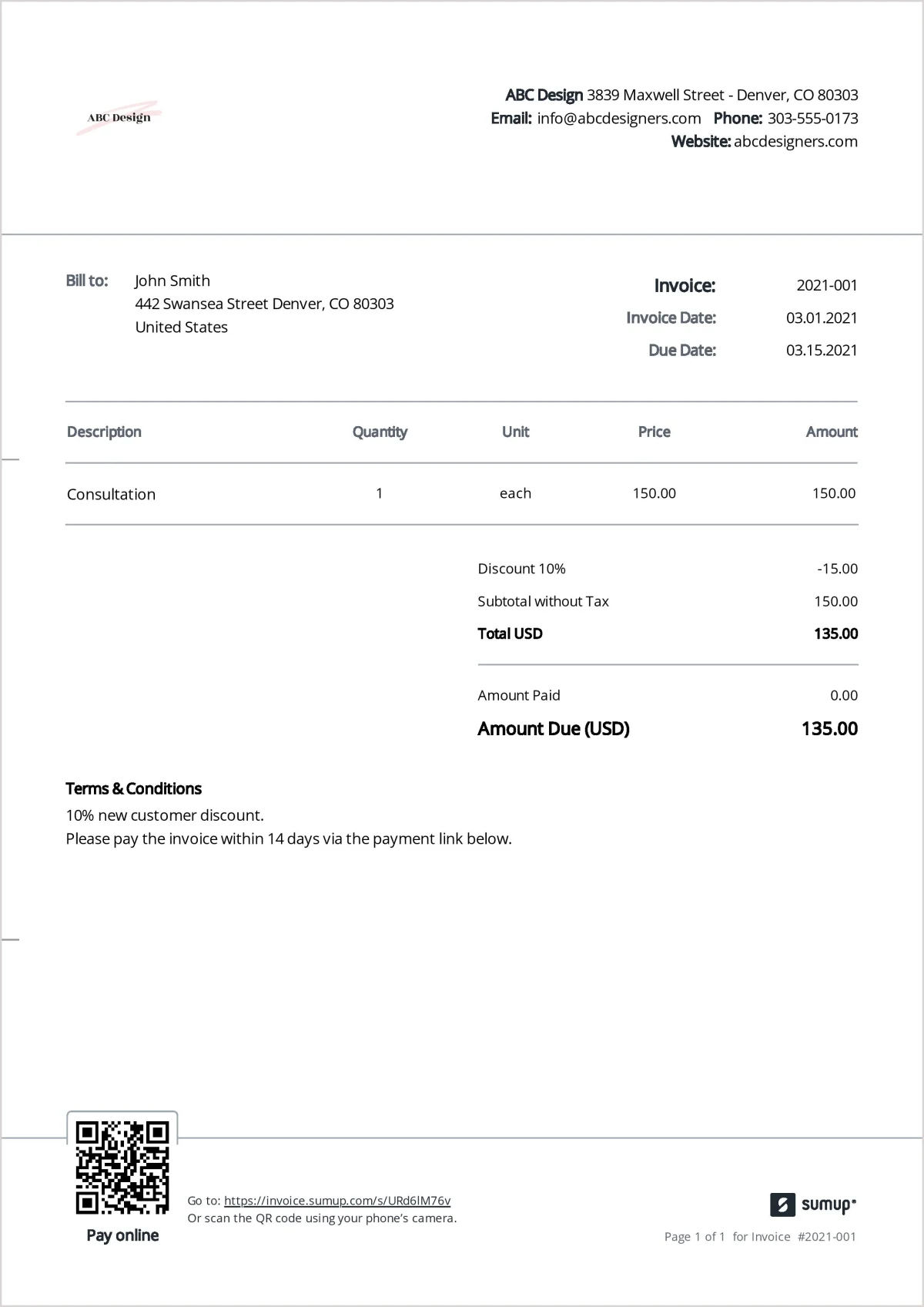 Detail Simple Invoice Template Nomer 54