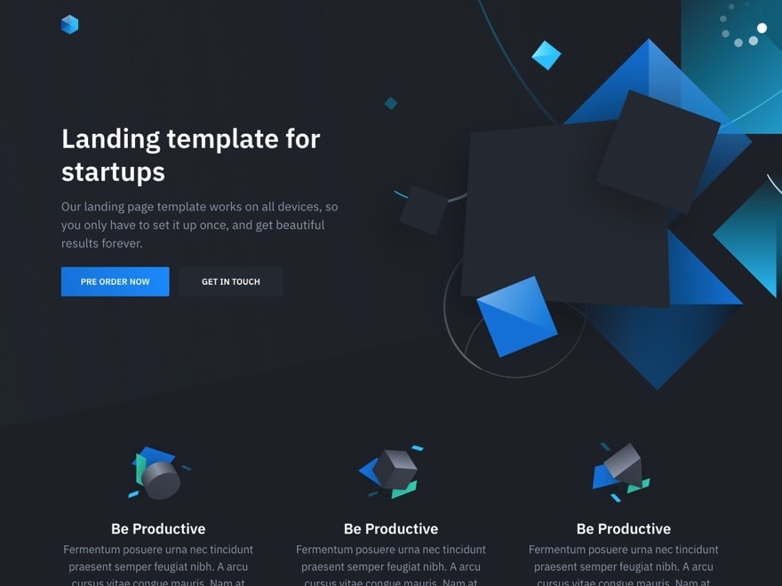 Simple Landing Page Template Free - KibrisPDR