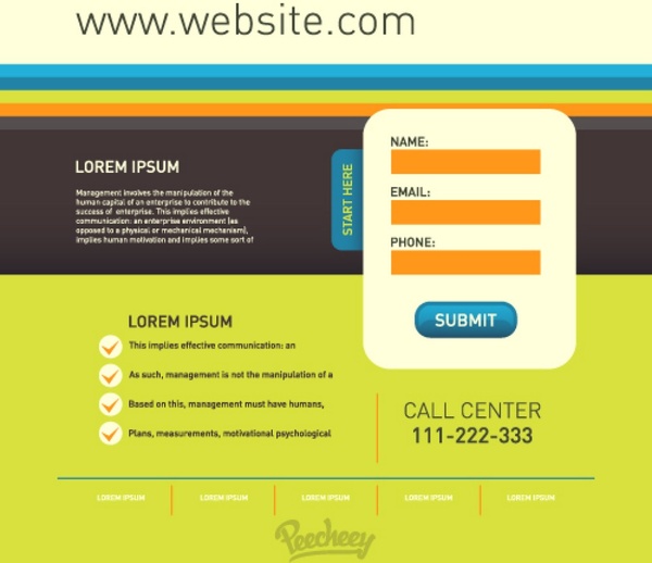 Detail Simple Landing Page Template Free Nomer 15