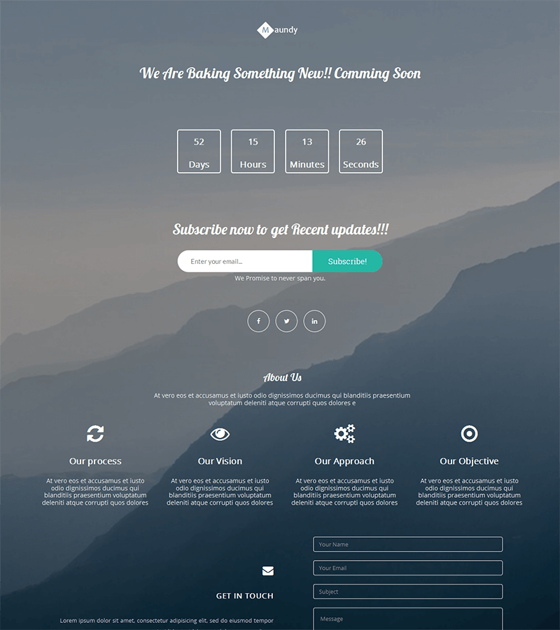 Detail Simple Landing Page Template Free Nomer 4