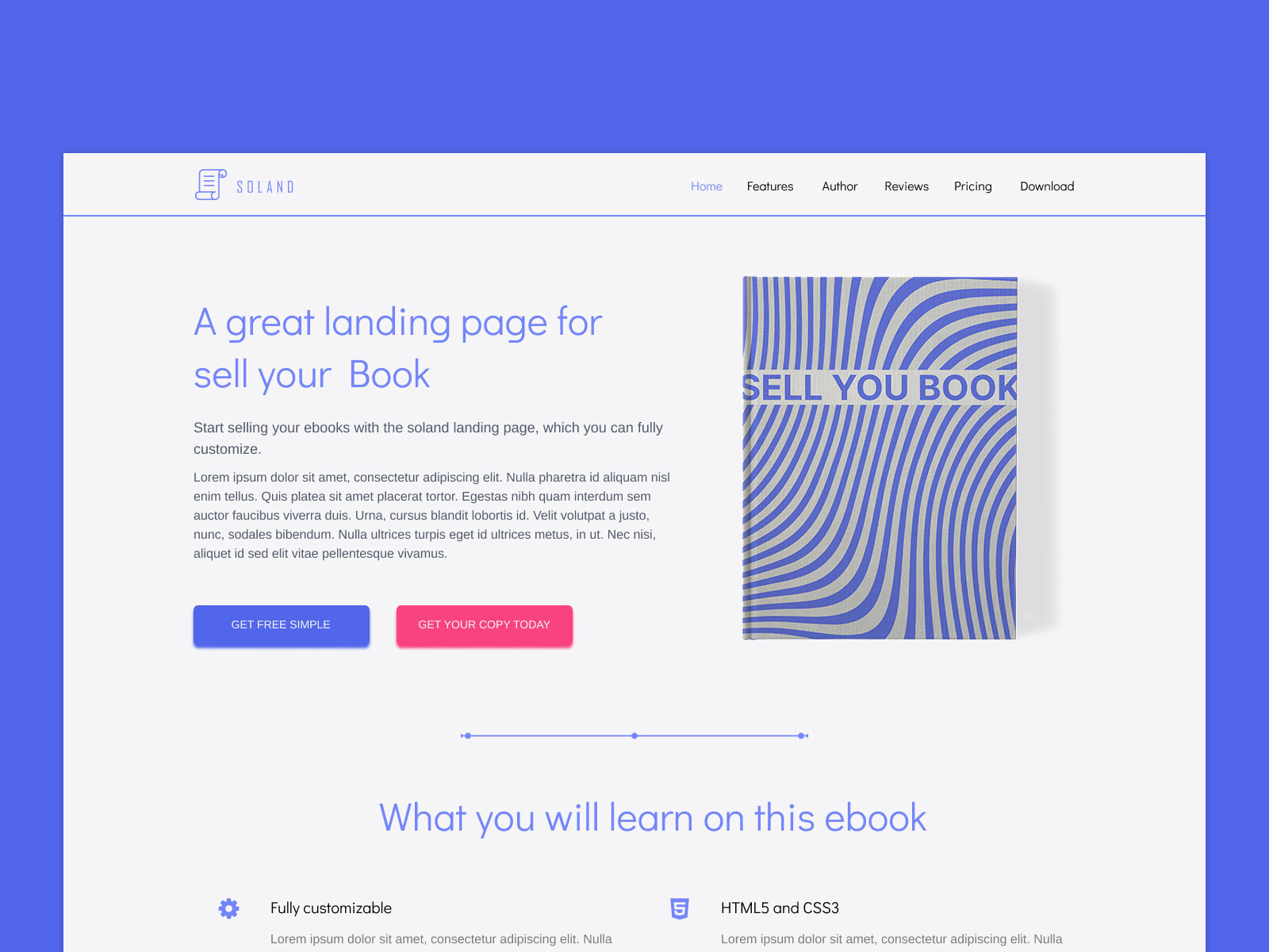 Detail Simple Landing Page Template Free Nomer 27