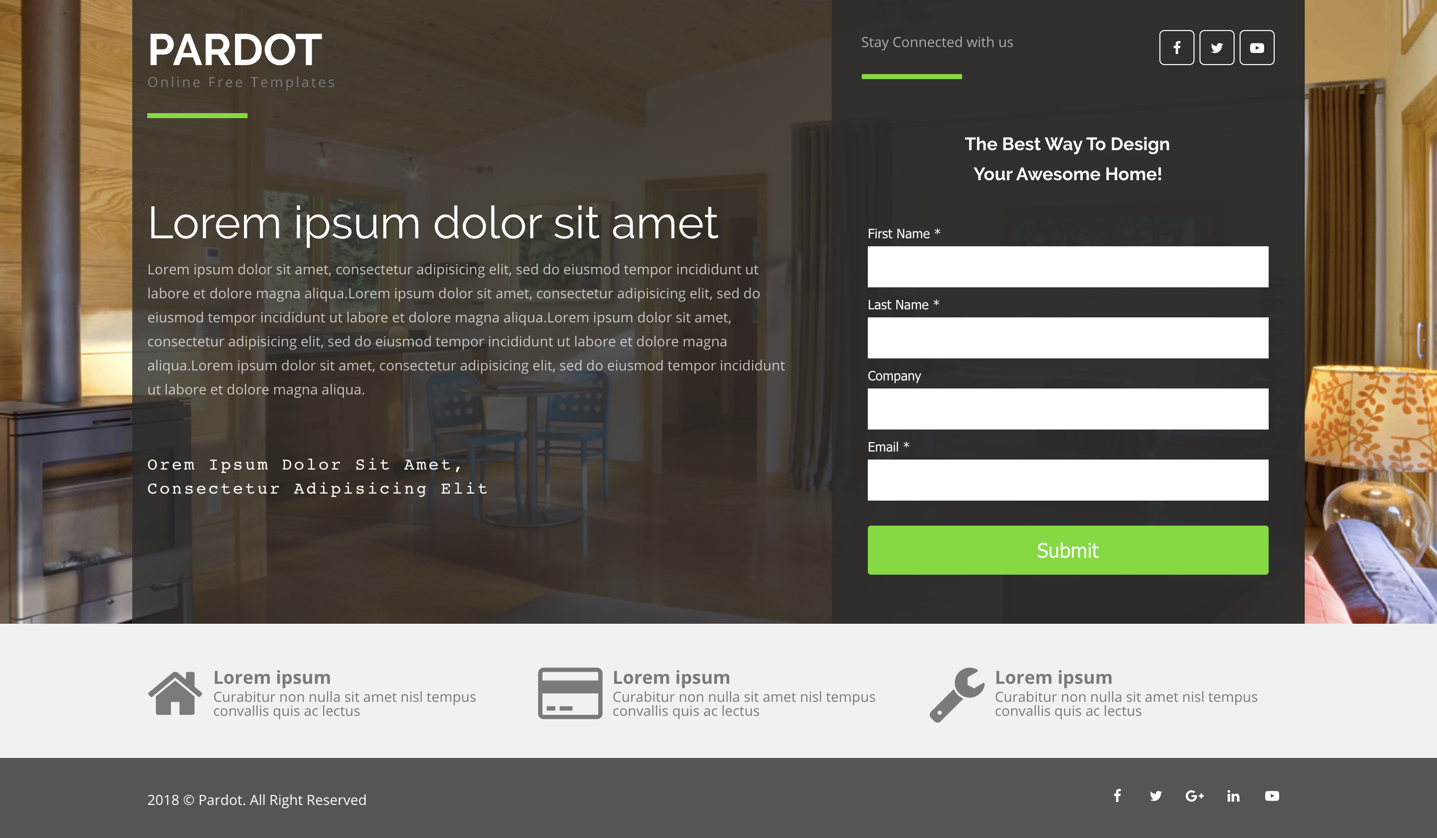 Detail Simple Landing Page Template Free Nomer 33