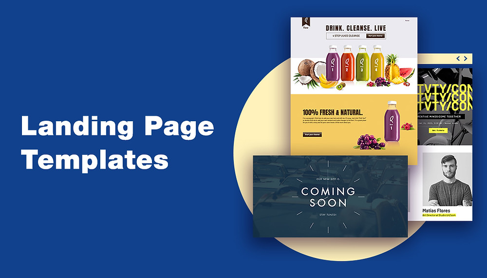 Detail Simple Landing Page Template Free Nomer 36