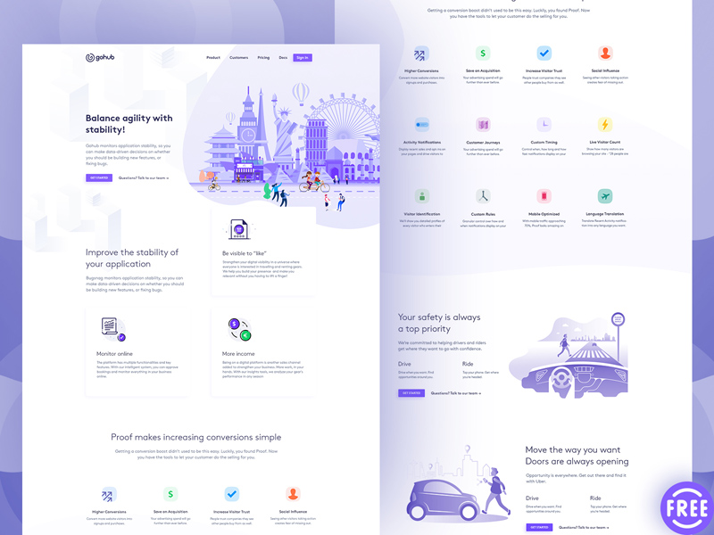 Detail Simple Landing Page Template Free Nomer 43