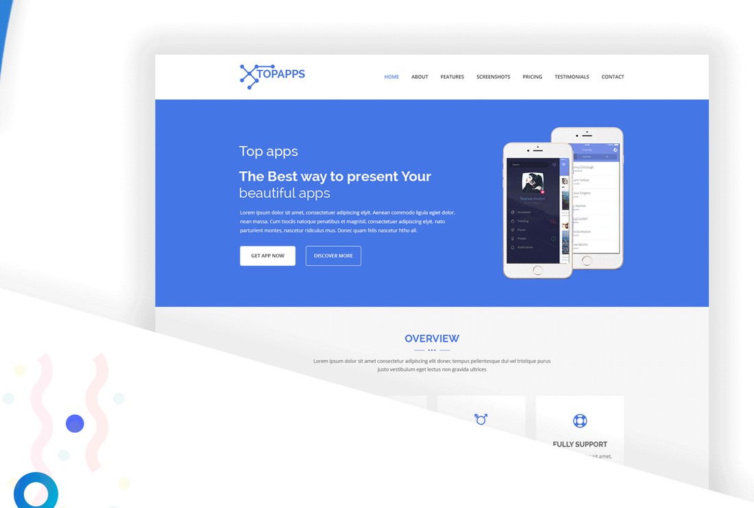 Detail Simple Landing Page Template Free Nomer 9