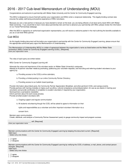 Detail Simple Mou Template Nomer 44