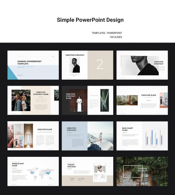 Detail Simple Powerpoint Template Design Nomer 7