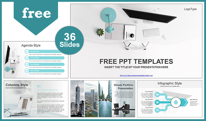 Detail Simple Powerpoint Template Design Nomer 9