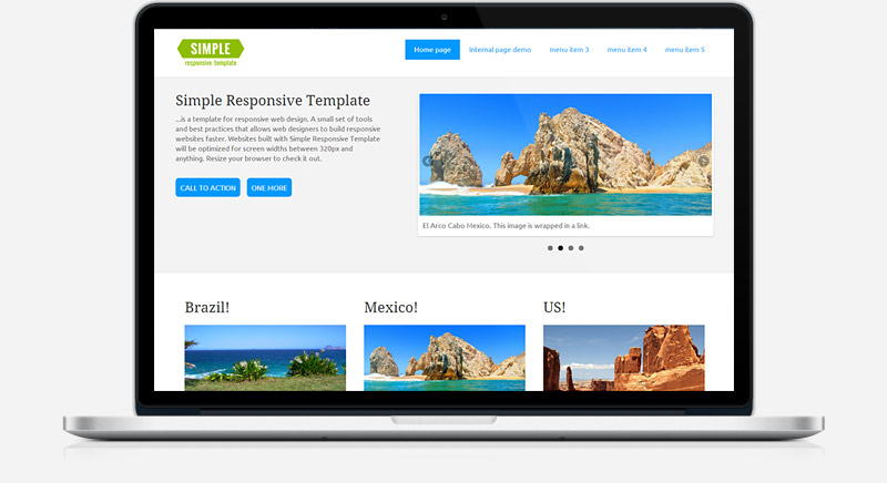 Simple Responsive Html Template - KibrisPDR