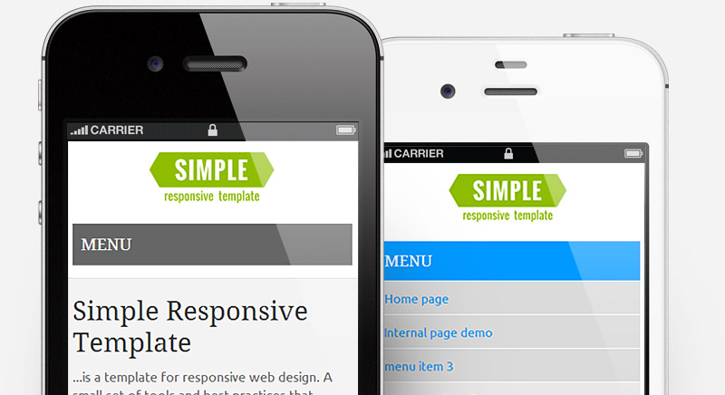 Detail Simple Responsive Html Template Nomer 3