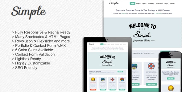 Detail Simple Responsive Html Template Nomer 4