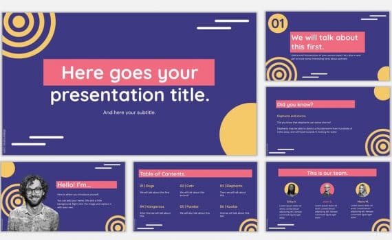Detail Simple Template Powerpoint Free Nomer 46