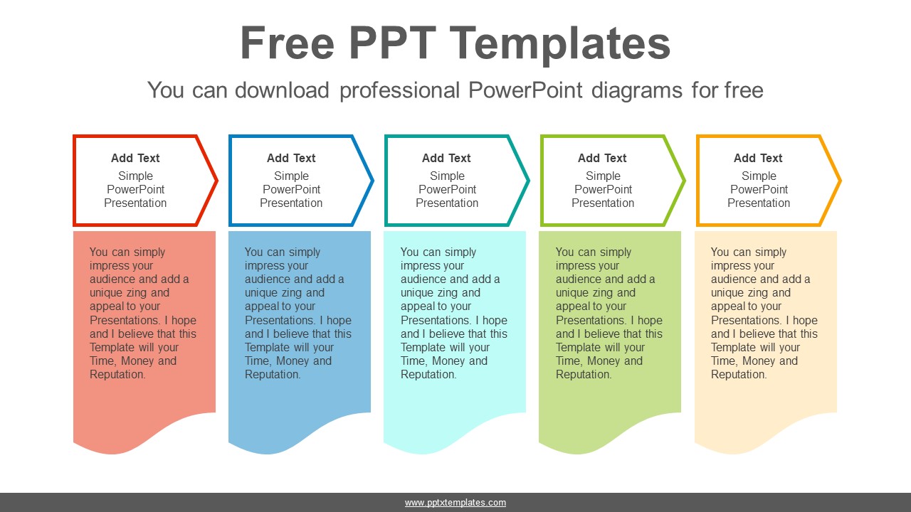 Detail Simple Template Powerpoint Free Nomer 47