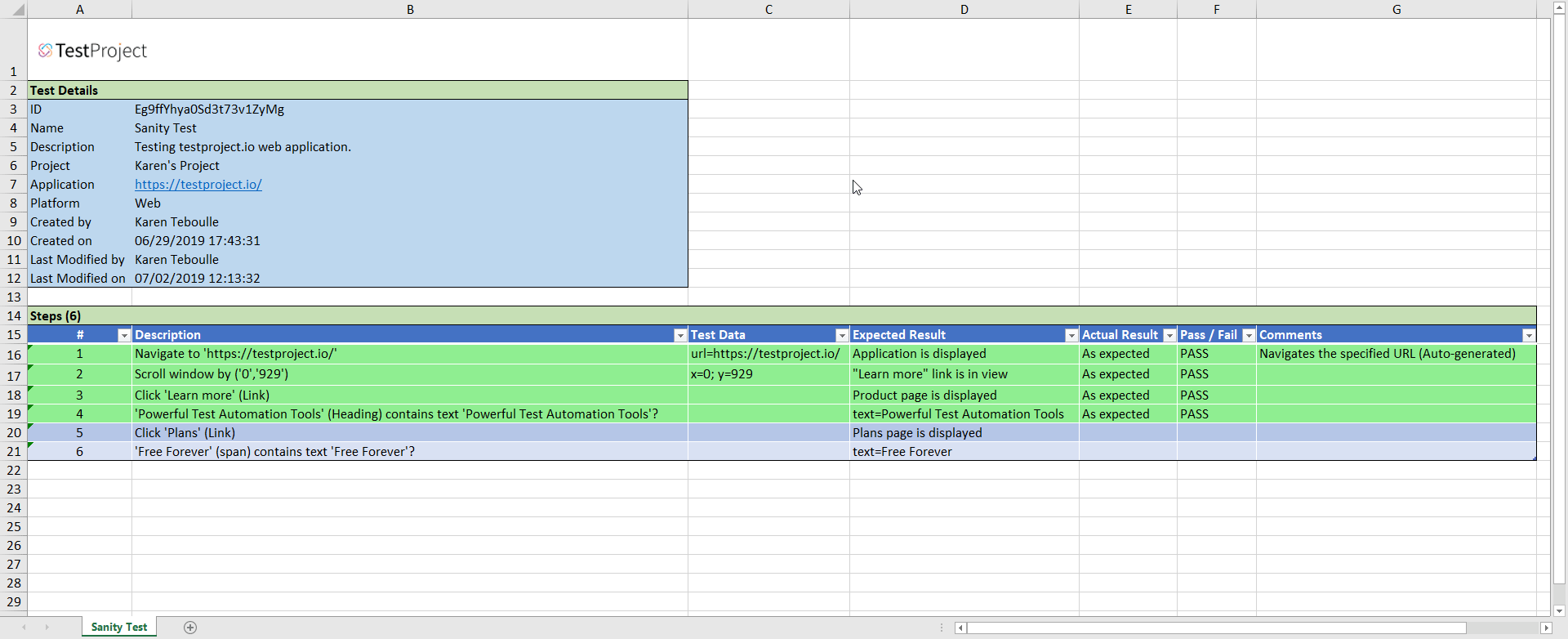 Detail Simple Test Case Template Nomer 11