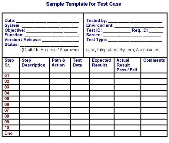 Detail Simple Test Case Template Nomer 25