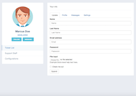 Simple User Profile Html Template - 49+ Koleksi Gambar