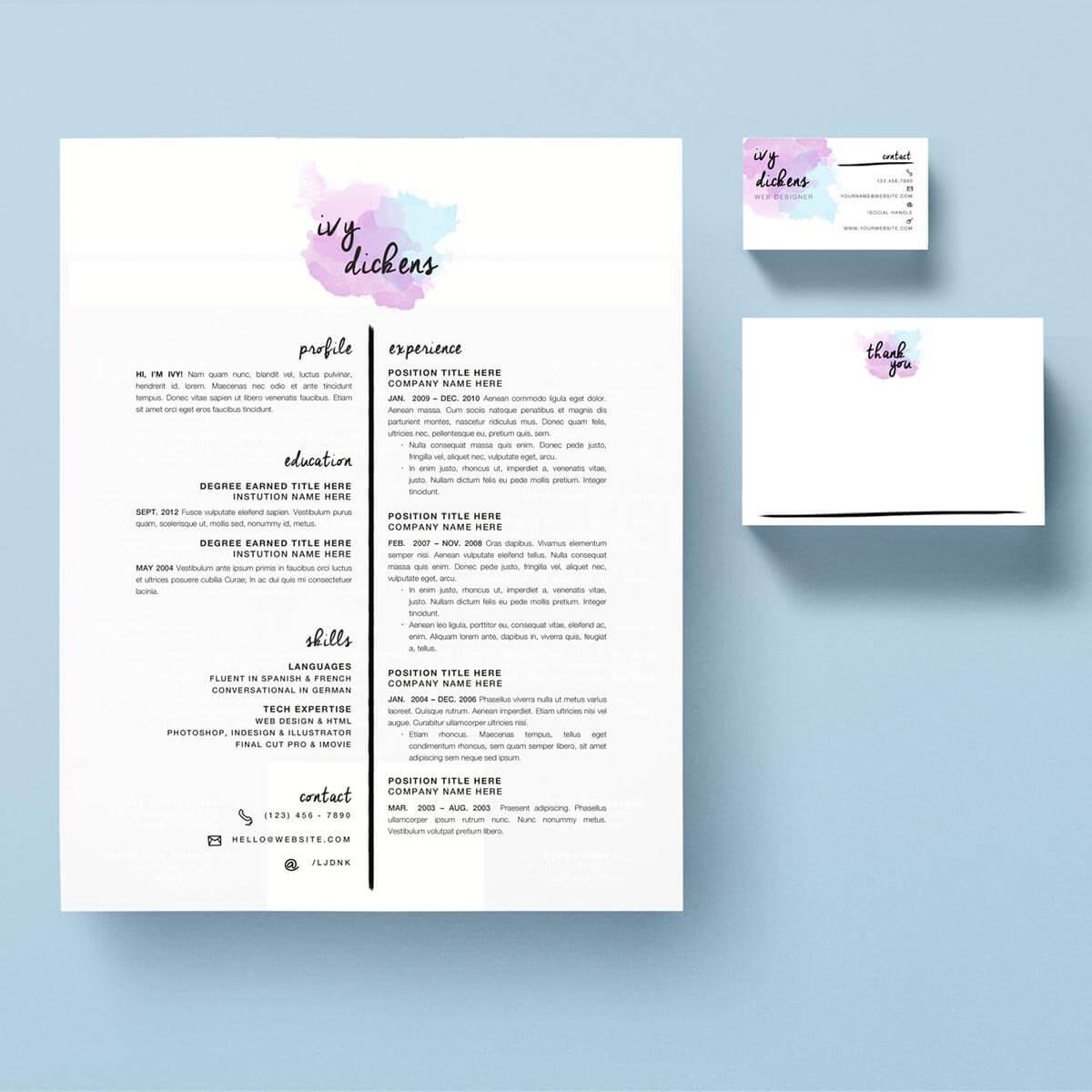 Detail Single Page Company Profile Template Nomer 29