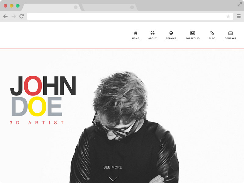 Detail Single Page Portfolio Template Free Download Nomer 12