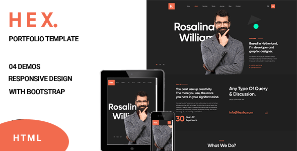 Detail Single Page Portfolio Template Free Download Nomer 19