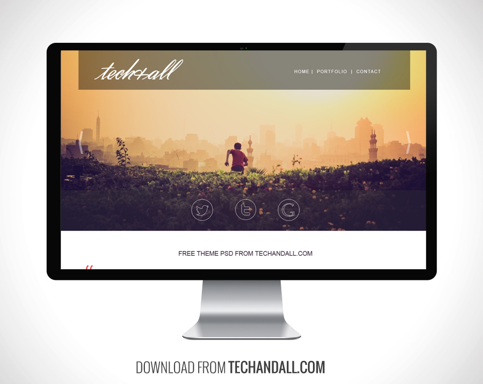 Detail Single Page Portfolio Template Free Download Nomer 20