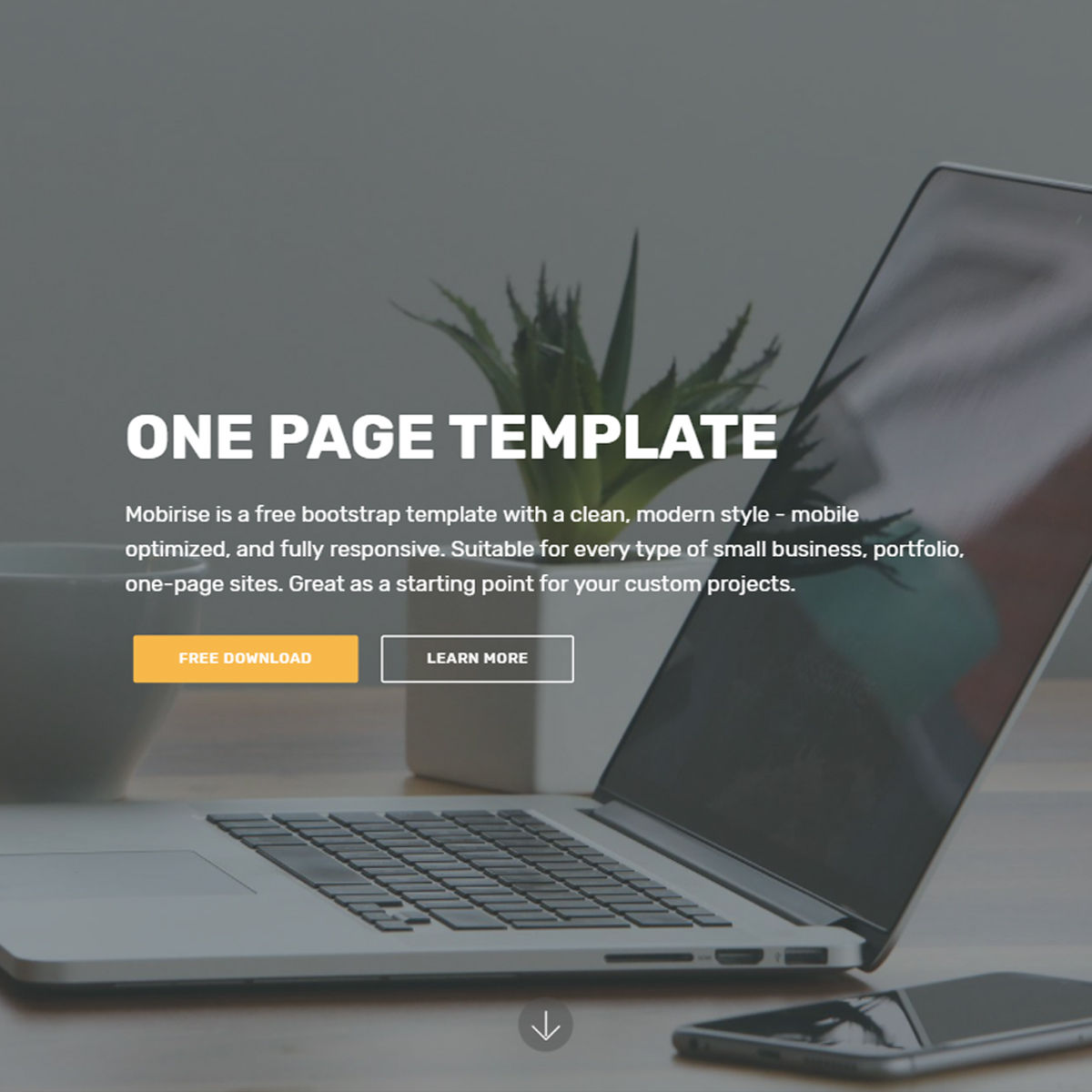Detail Single Page Portfolio Template Free Download Nomer 22