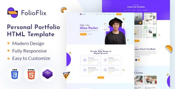 Detail Single Page Portfolio Template Free Download Nomer 32