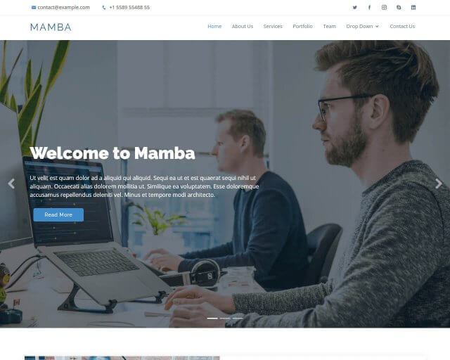 Detail Single Page Portfolio Template Free Download Nomer 46