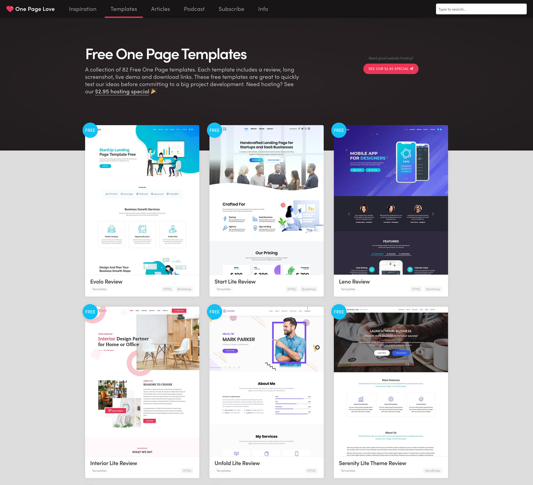 Detail Single Page Template Nomer 12