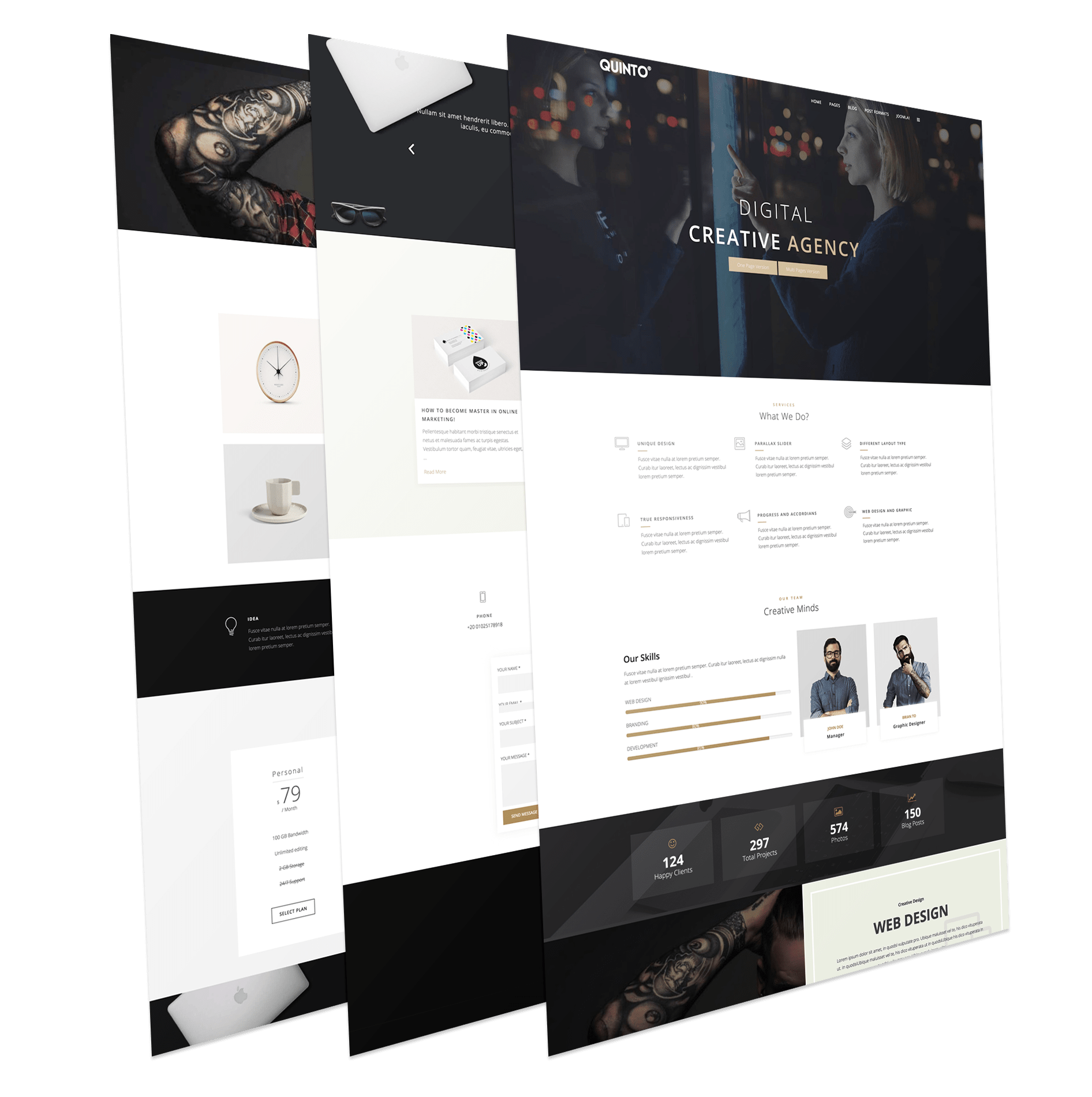 Detail Single Page Template Nomer 47