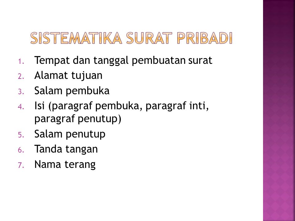 Detail Sistematika Surat Untuk Teman Nomer 13