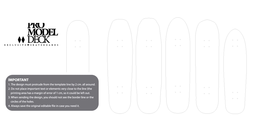 Detail Skateboard Deck Template Nomer 13