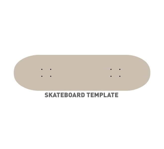 Detail Skateboard Deck Template Nomer 29