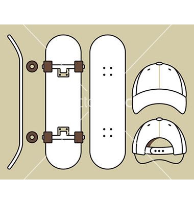 Detail Skateboard Deck Template Nomer 40