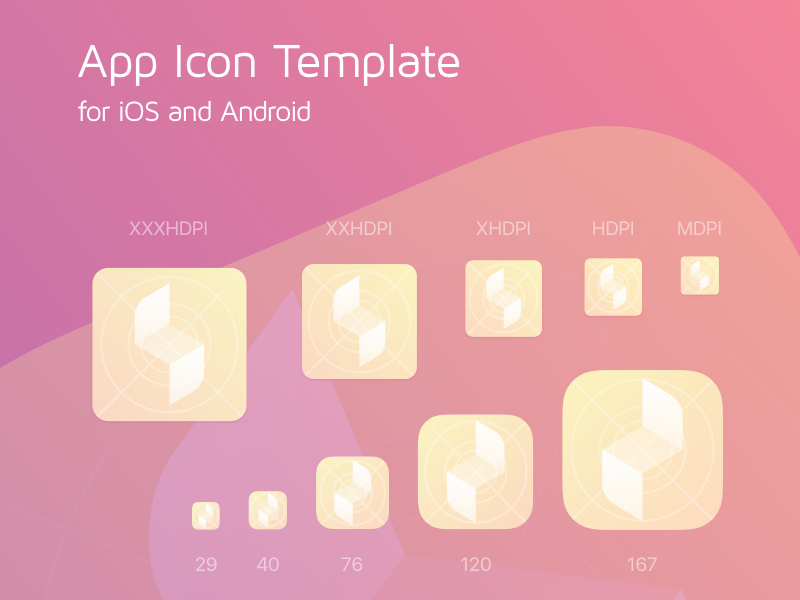 Sketch Android App Icon Template - KibrisPDR