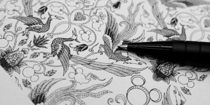 Detail Sketsa Batik Di Buku Gambar Nomer 28