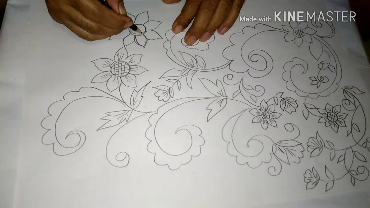 Detail Sketsa Batik Di Buku Gambar Nomer 43