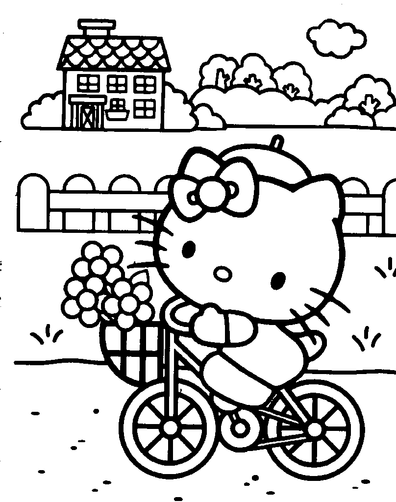 Detail Sketsa Gambar Hello Kitty Nomer 11