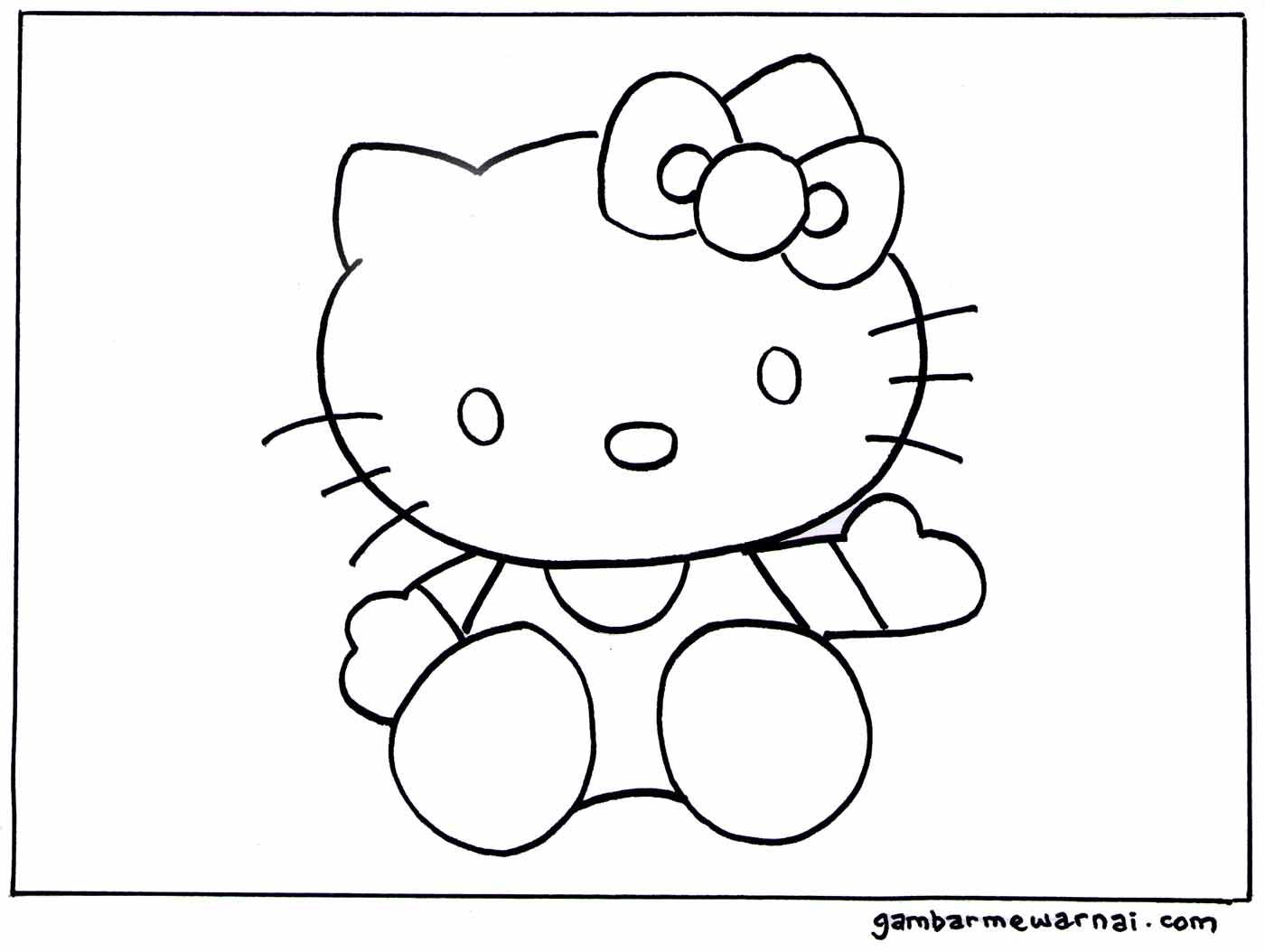 Detail Sketsa Gambar Kupu Kupu Colouring Pages For Preschool Hello Kitty Nomer 15