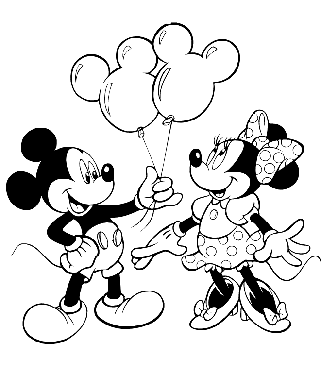 Detail Sketsa Gambar Mickey Mouse Untuk Anak Anak Nomer 16